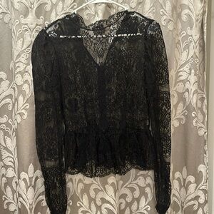 Forever 21 lace peplum top